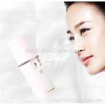 USB Rechargeable Beauty Instrument Portable Facial Steamer Spray Device Hydrating Water With 500MAH Battery Power Bank Face Care